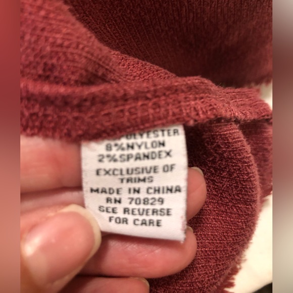 Rue+ burgundy corduroy shacket, 2X - Picture 7 of 10